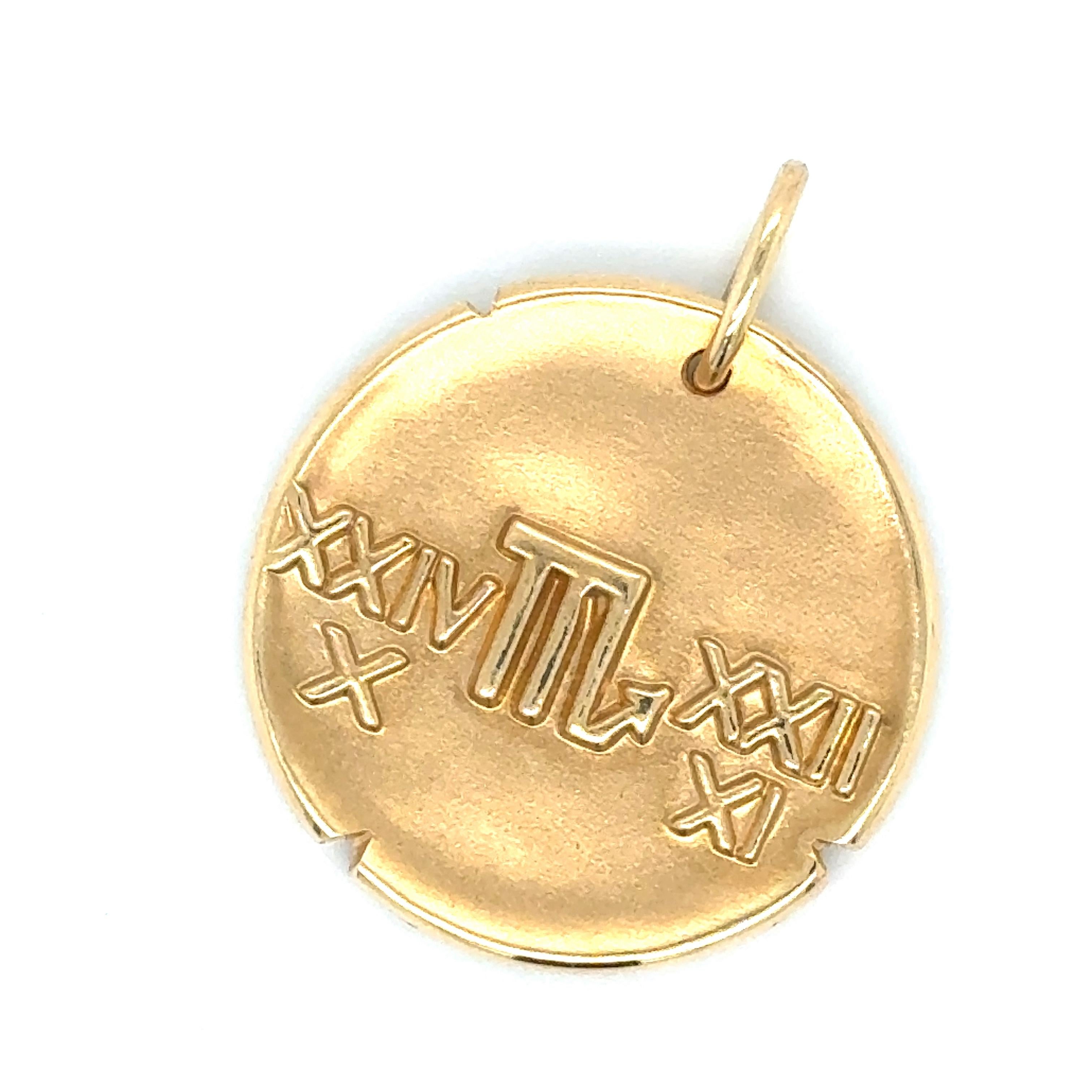 Van Cleef & Arpels Zodiaque Medal Scorpio Pendant 18k Yellow Gold 1