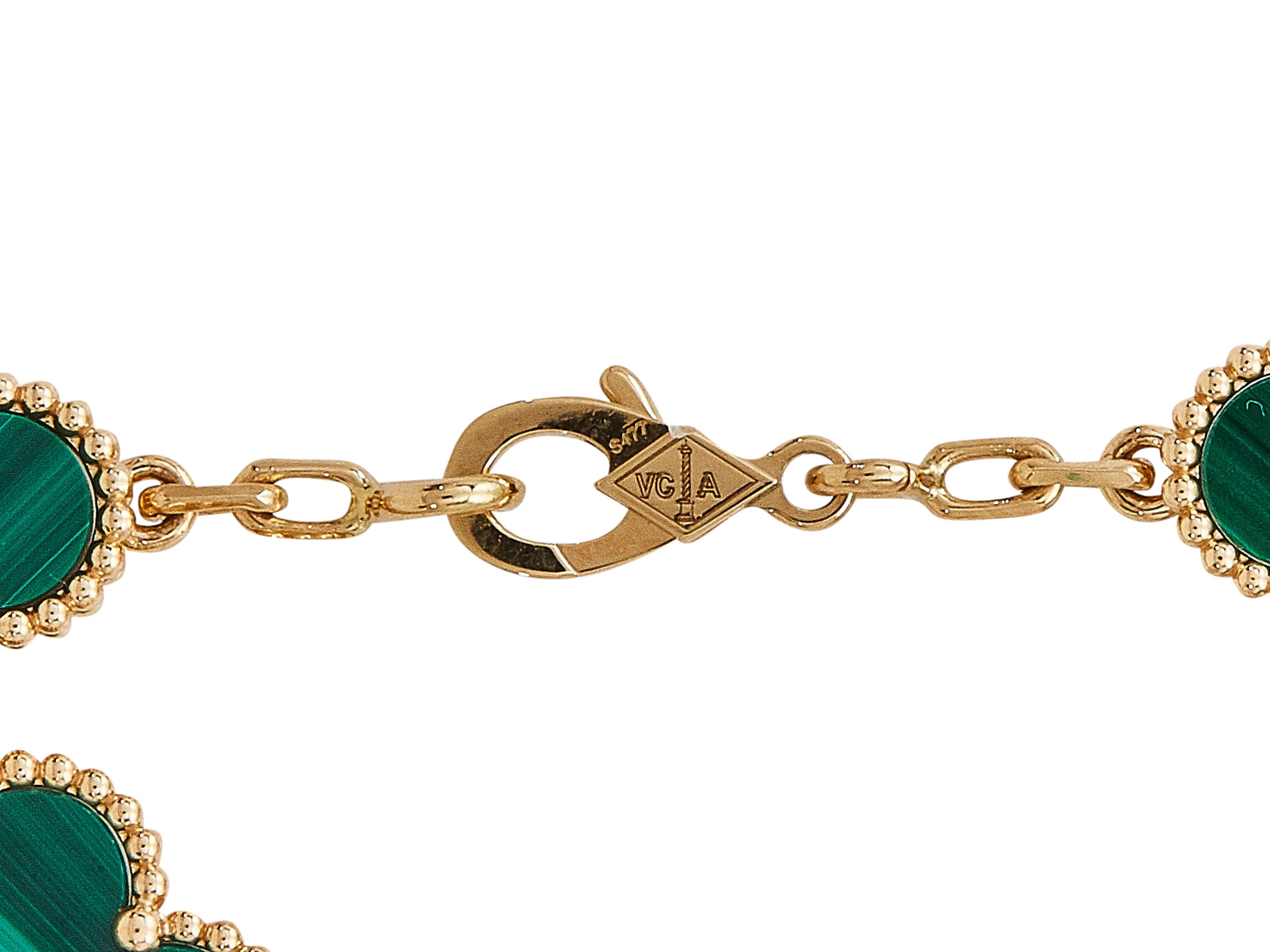 Uncut Van Cleef & Arpels	Vintage Alhambra 18K Yellow Gold Bracelet