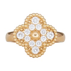 Van Cleef & Arpels	Vintage Alhambra 18K Yellow Gold Ring