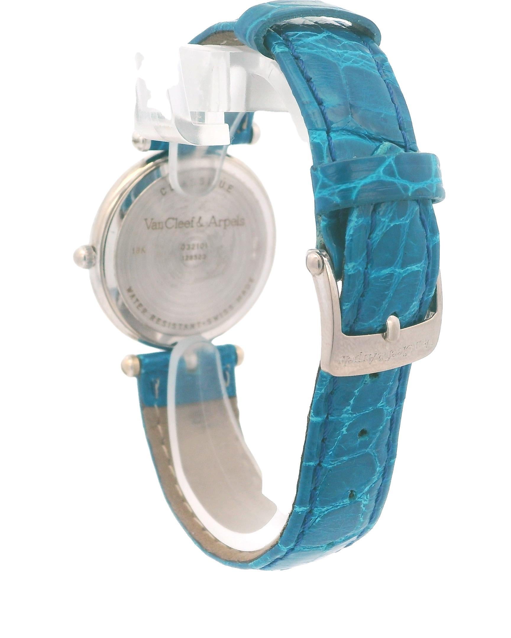 Van Cleef & Arperls Classique oro bianco 18 carati  Meccanico in vendita 2