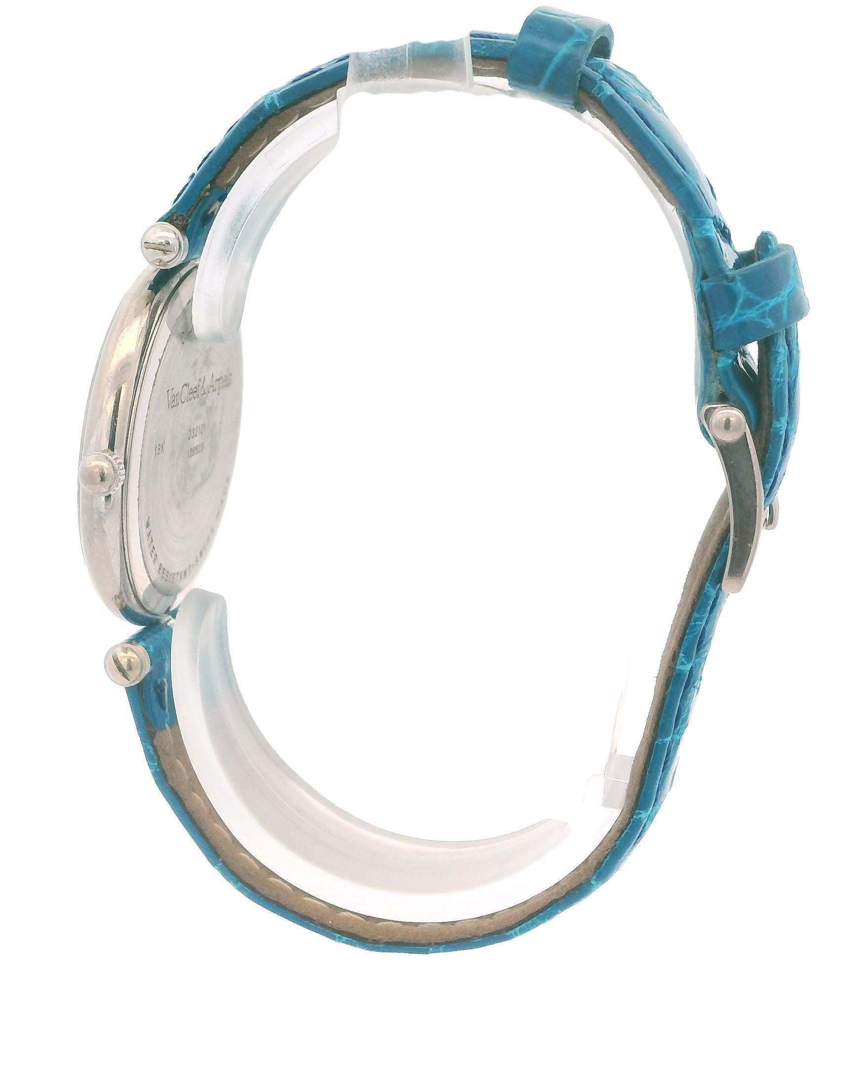Van Cleef & Arperls Classique oro bianco 18 carati  Meccanico in vendita 3