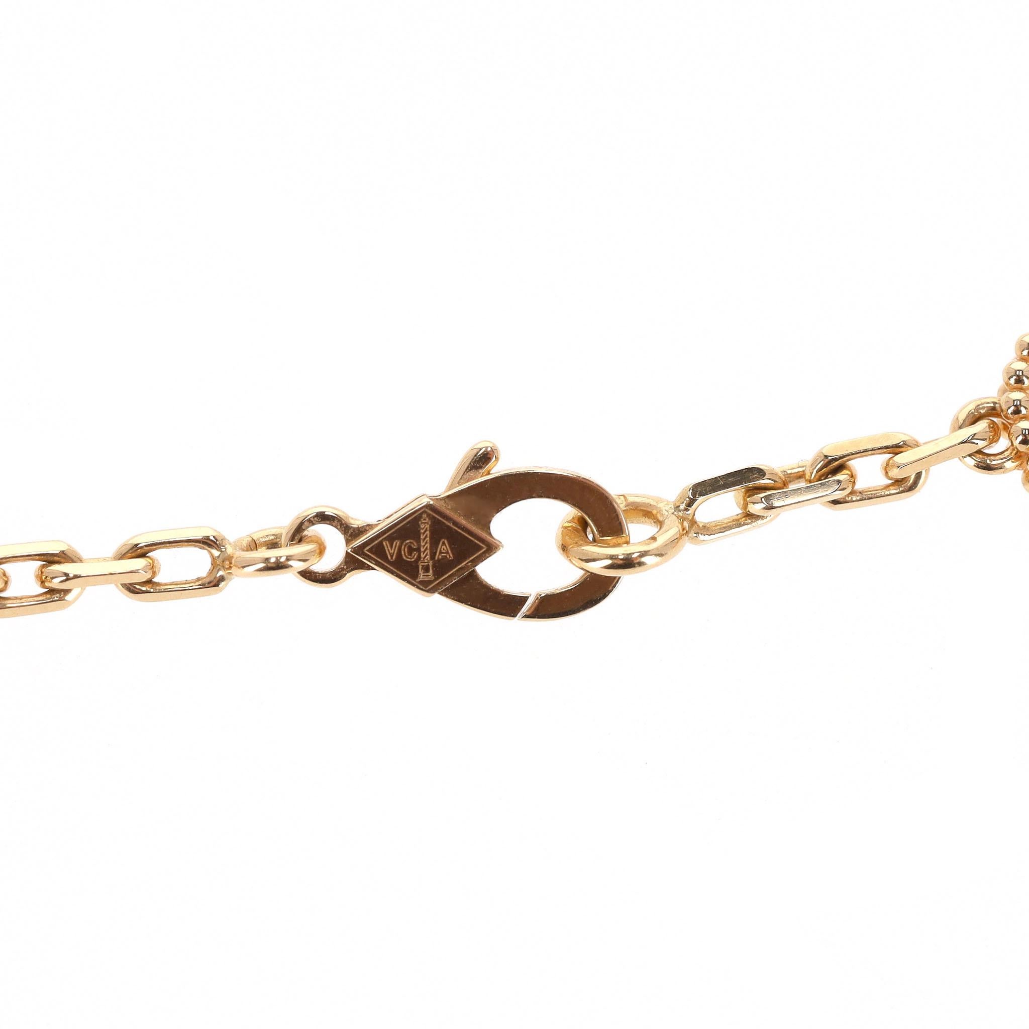 Van Cleef & Arples 20 Motiv Vintage Alhambra 18K Gold & Perlmutt im Angebot 1