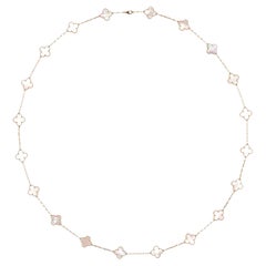 Van Cleef & Arples 20 Motif Vintage Alhambra 18K Gold & Mother Of Pearl