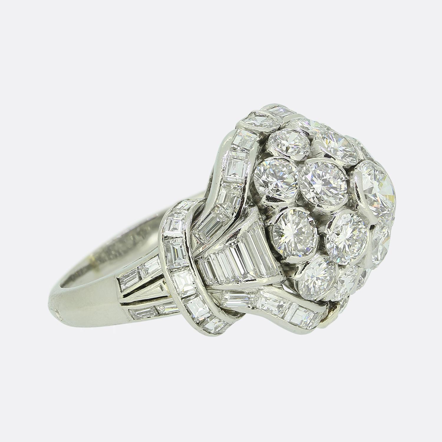 Van Cleef & Arpels Diamant-Cluster-Ring (Brillantschliff) im Angebot