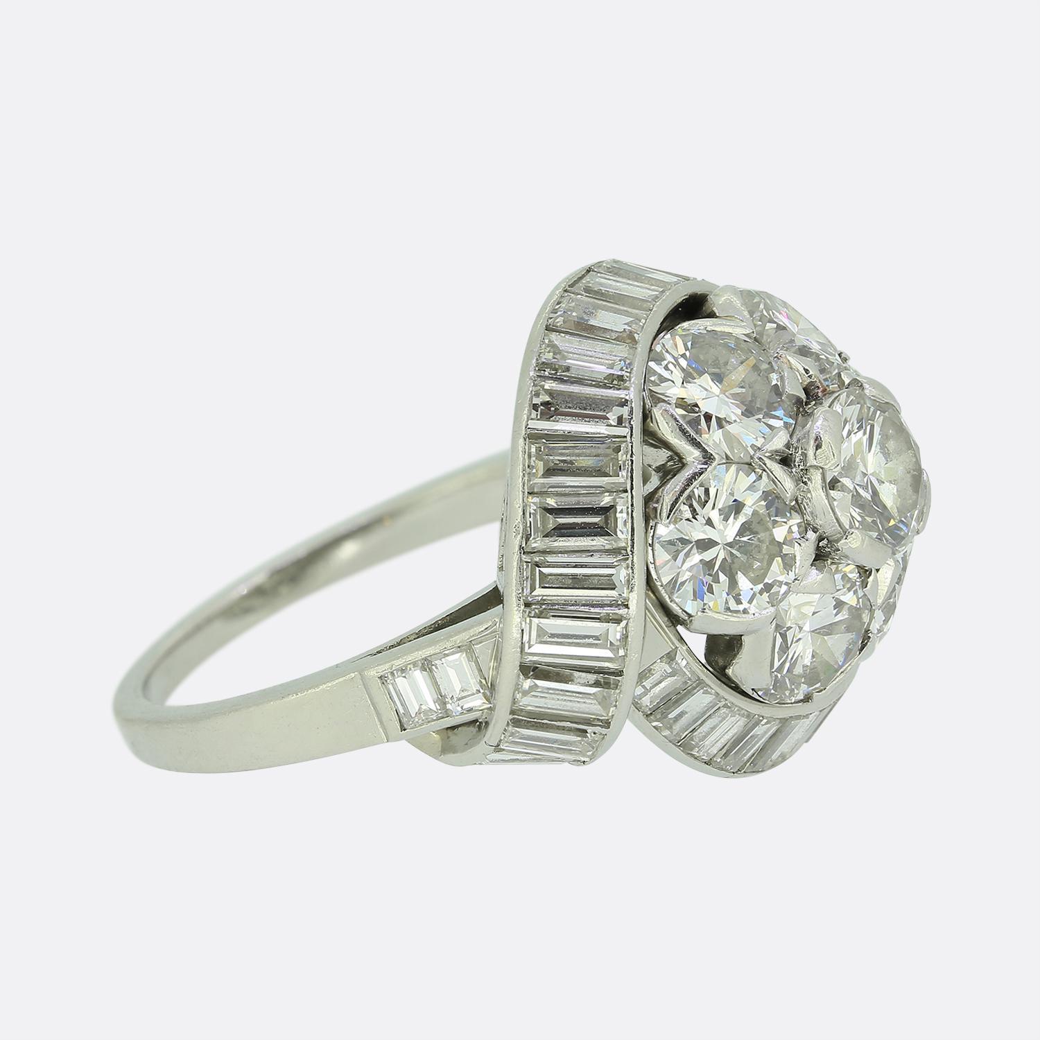 Van Cleef & Arpels Diamant-Cluster-Ring (Brillantschliff) im Angebot