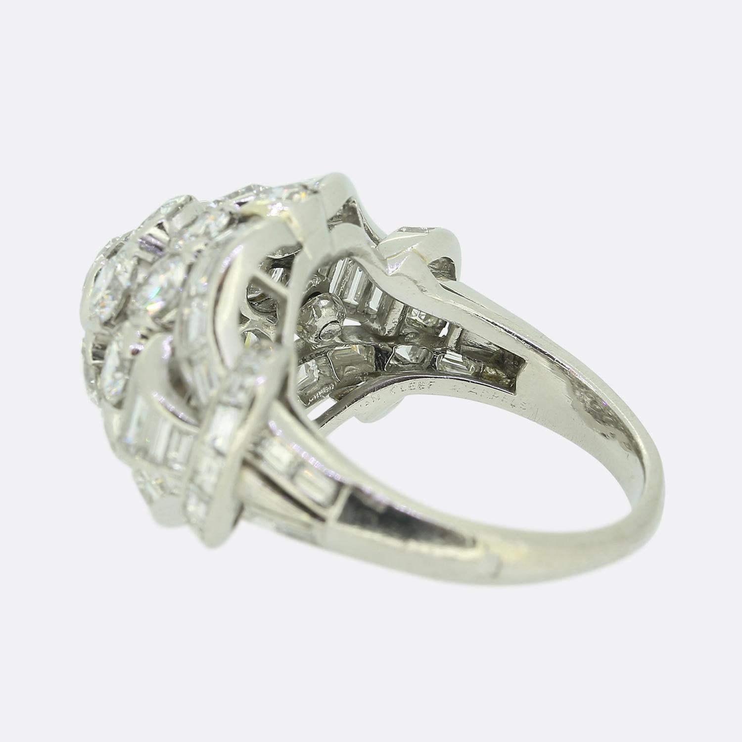 Van Cleef & Arpels Diamant-Cluster-Ring für Damen oder Herren im Angebot