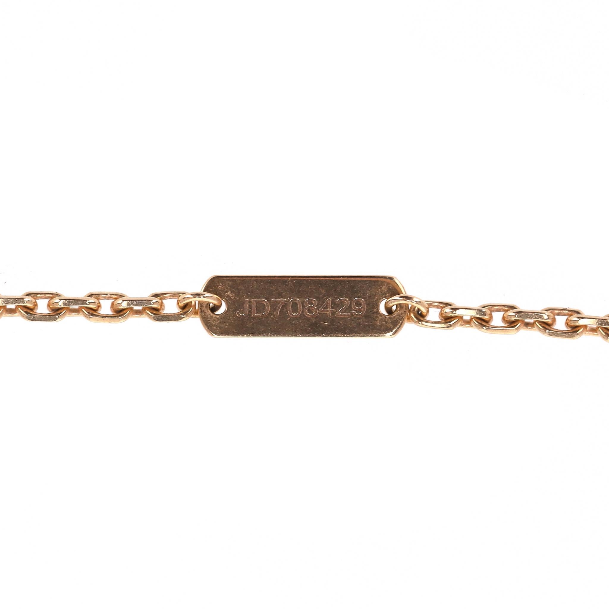 Van Cleef & Arples Magic Alhambra Großes Model No. Motiv 18k Rose Gold Langer Kugelschreiber im Angebot 2