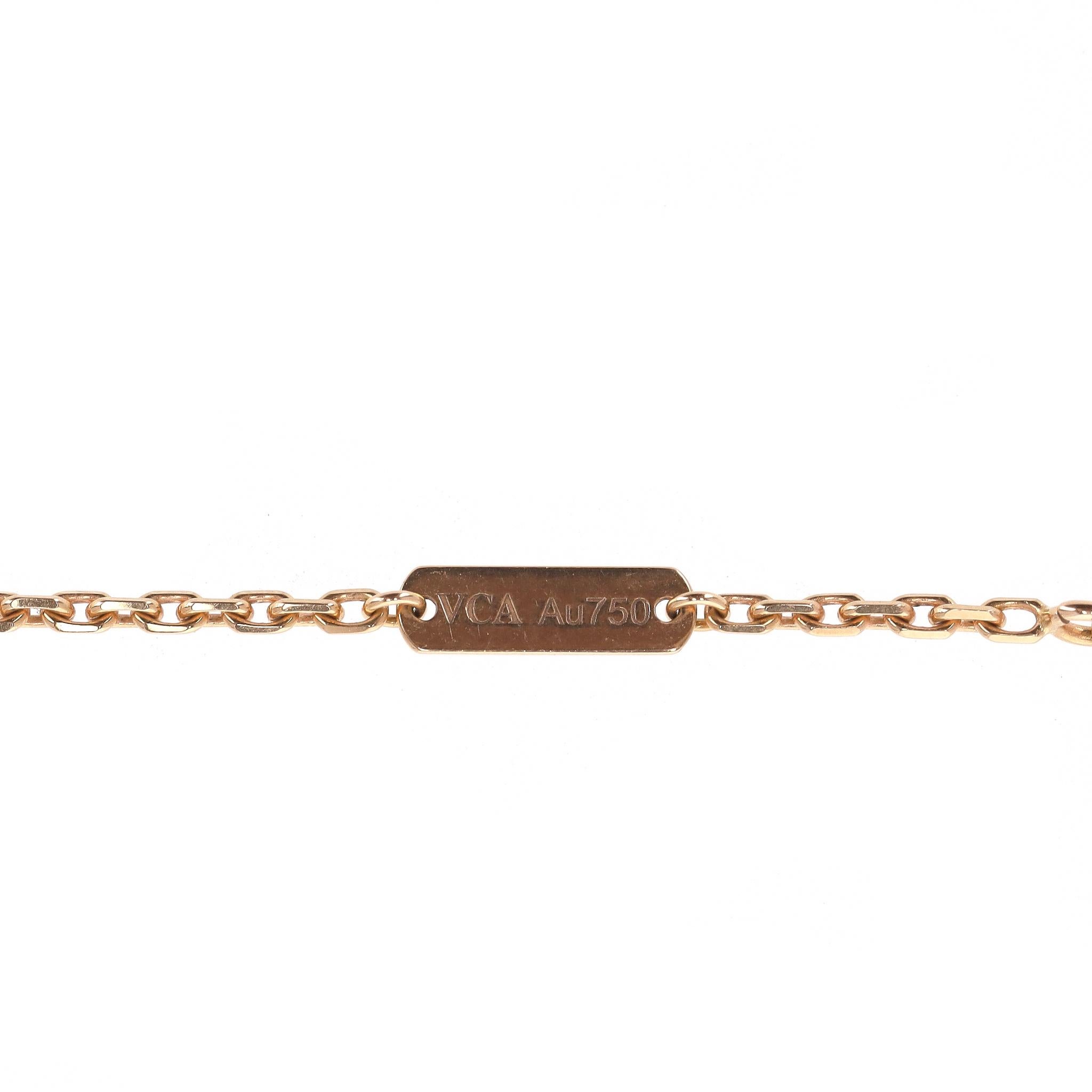 Van Cleef & Arples Magic Alhambra Großes Model No. Motiv 18k Rose Gold Langer Kugelschreiber im Angebot 3