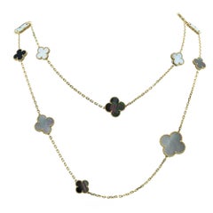 Van Cleef & Arples Magic Alhambra Long Necklace, 16 Motifs-