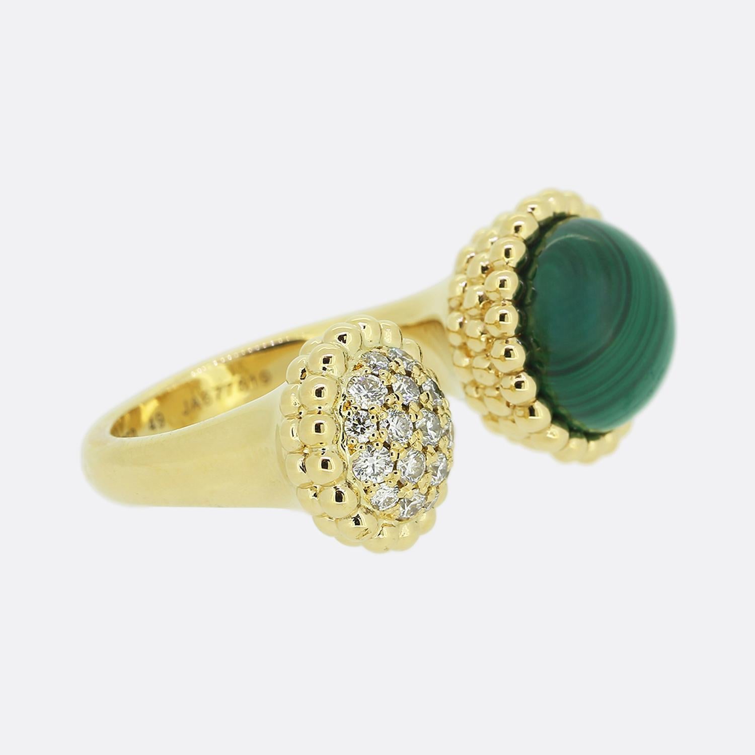 Round Cut Van Cleef & Arples Perlée Couleurs Between the Finger Ring For Sale