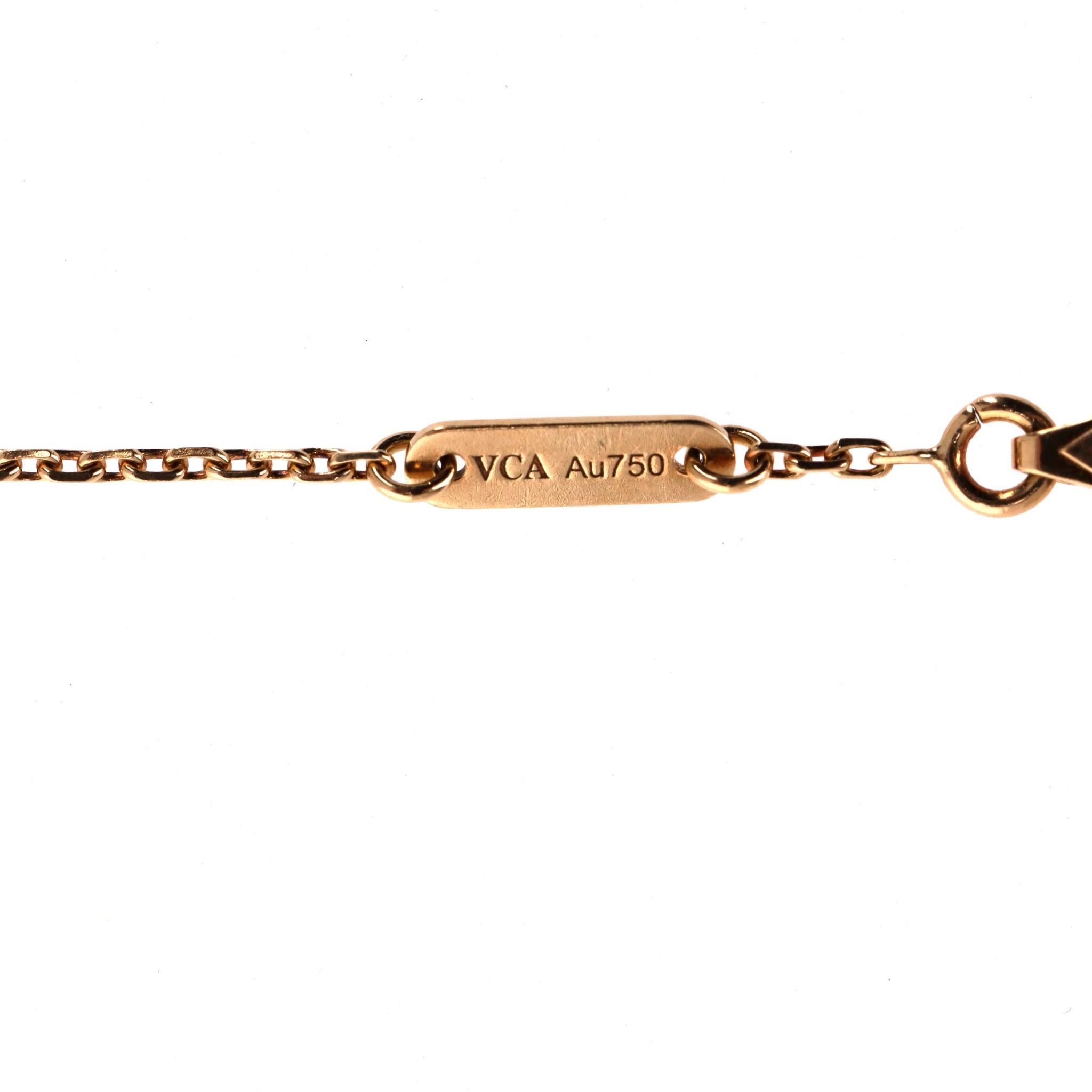 Mixed Cut Van Cleef & Arples Sweet Butterflies 18K Yellow Gold & Mother Of Pearl Bracelet