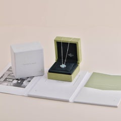 Van Cleef Celadon Sèvres Porcelain Vintage Alhambra Diamond 2022 Holiday Pendant