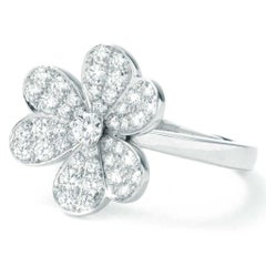 Van Cleef & Arpels Frivole Ring in White Gold with Diamonds VCARD31600