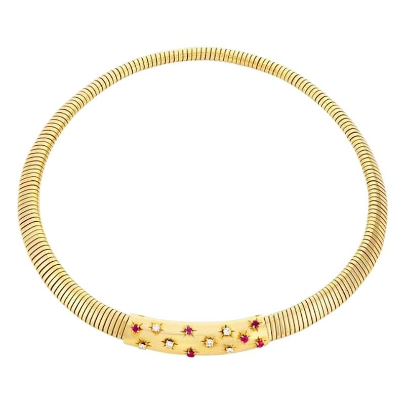 Van Cleef Retro Tubogas Necklace