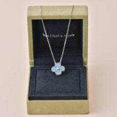 Van Cleef Vintage Alhambra Diamond Celadon Sèvres Porcelain 2022 Holiday Pendant
