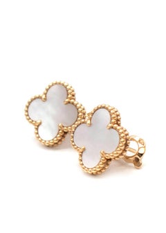 Van Cleef Vintage Alhambra Mother of Pearl Earrings
