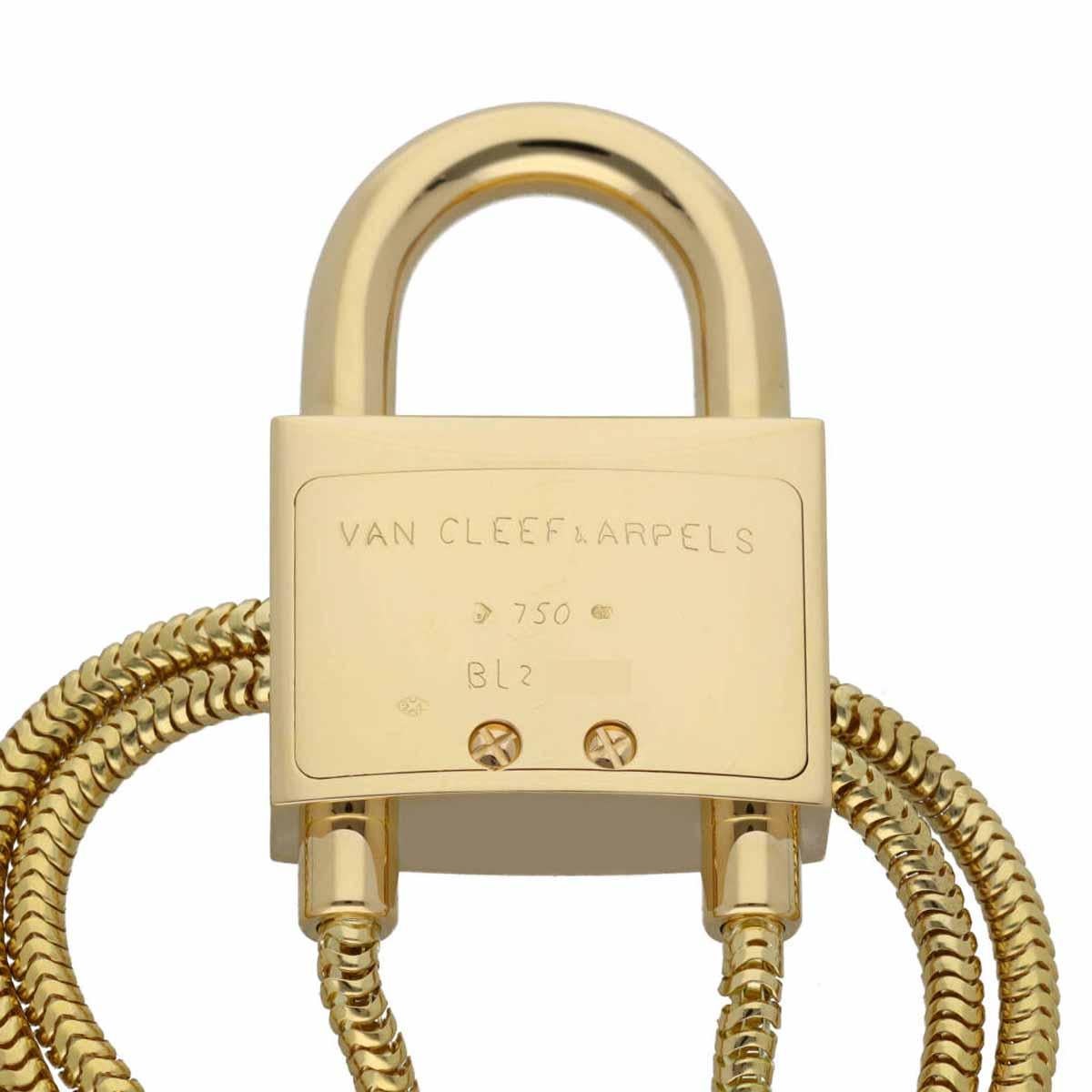 Women's Van Cleef&Arpels Cadenas  Diamonds Gold Long Necklace For Sale