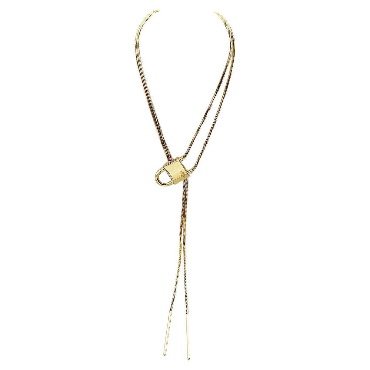 Van Cleef&Arpels Cadenas  Diamonds Gold Long Necklace For Sale