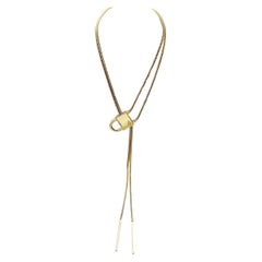 Retro Van Cleef&Arpels Cadenas  Diamonds Gold Long Necklace