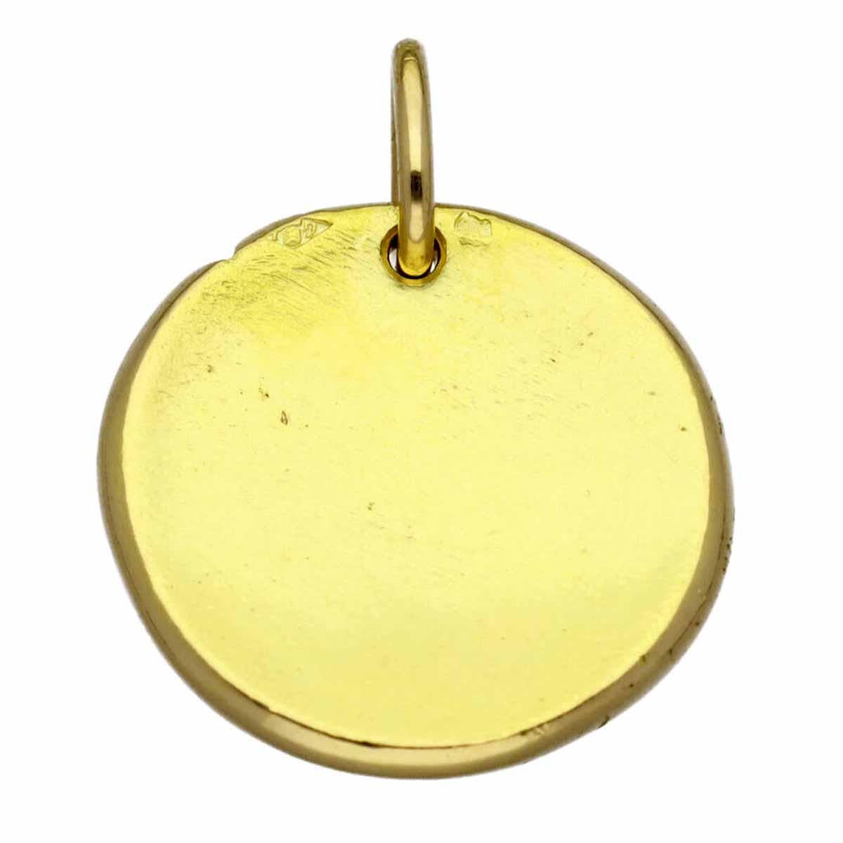 Van Cleef&Arpels Zodiac Medal Cancer Mini Charm 18K Yellow Gold In Good Condition For Sale In Tokyo, JP