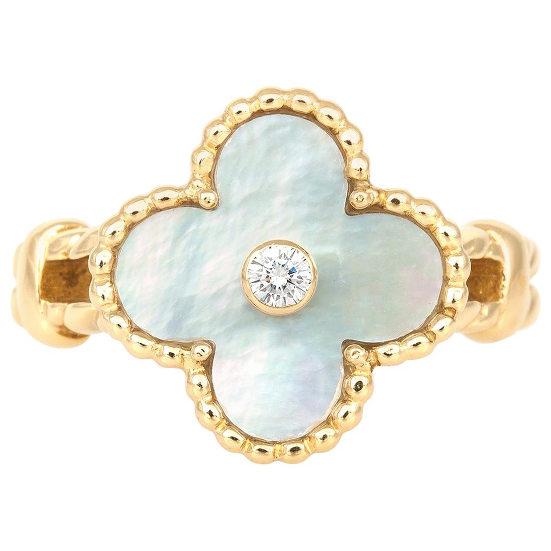 Van Clef & Arpels Mother of Pearl Ring