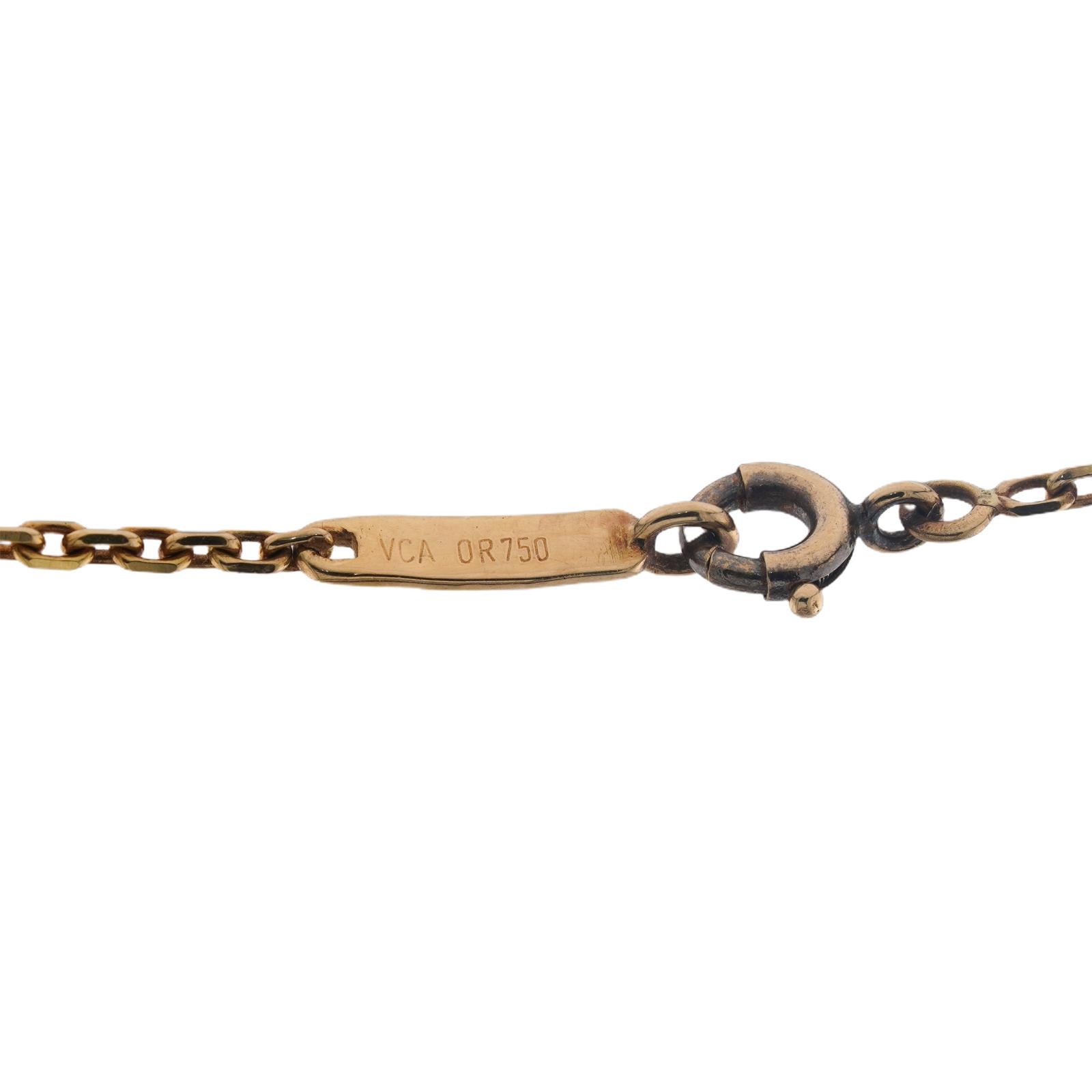 VAN CLEF & ARPELS Collana con ciondolo a forma di cane in oro giallo e smalto color rubino 4