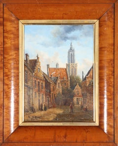 Van de Boose - Dutch School Late 19th Century Oil, Street Scene