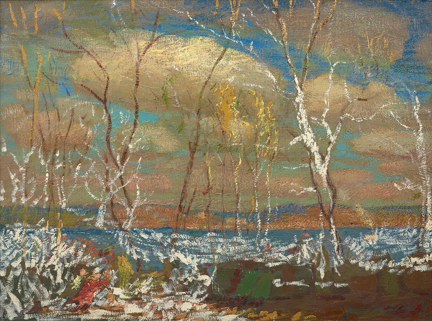 Van Dearing Perrine  Landscape Painting - Autumn Frost