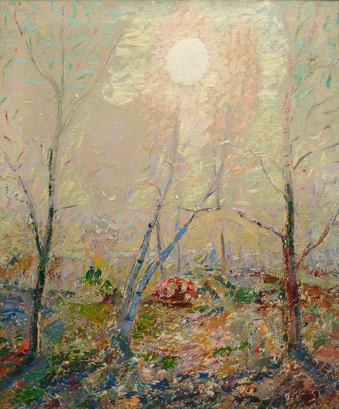 Van Dearing Perrine  Landscape Painting - Woodland Path