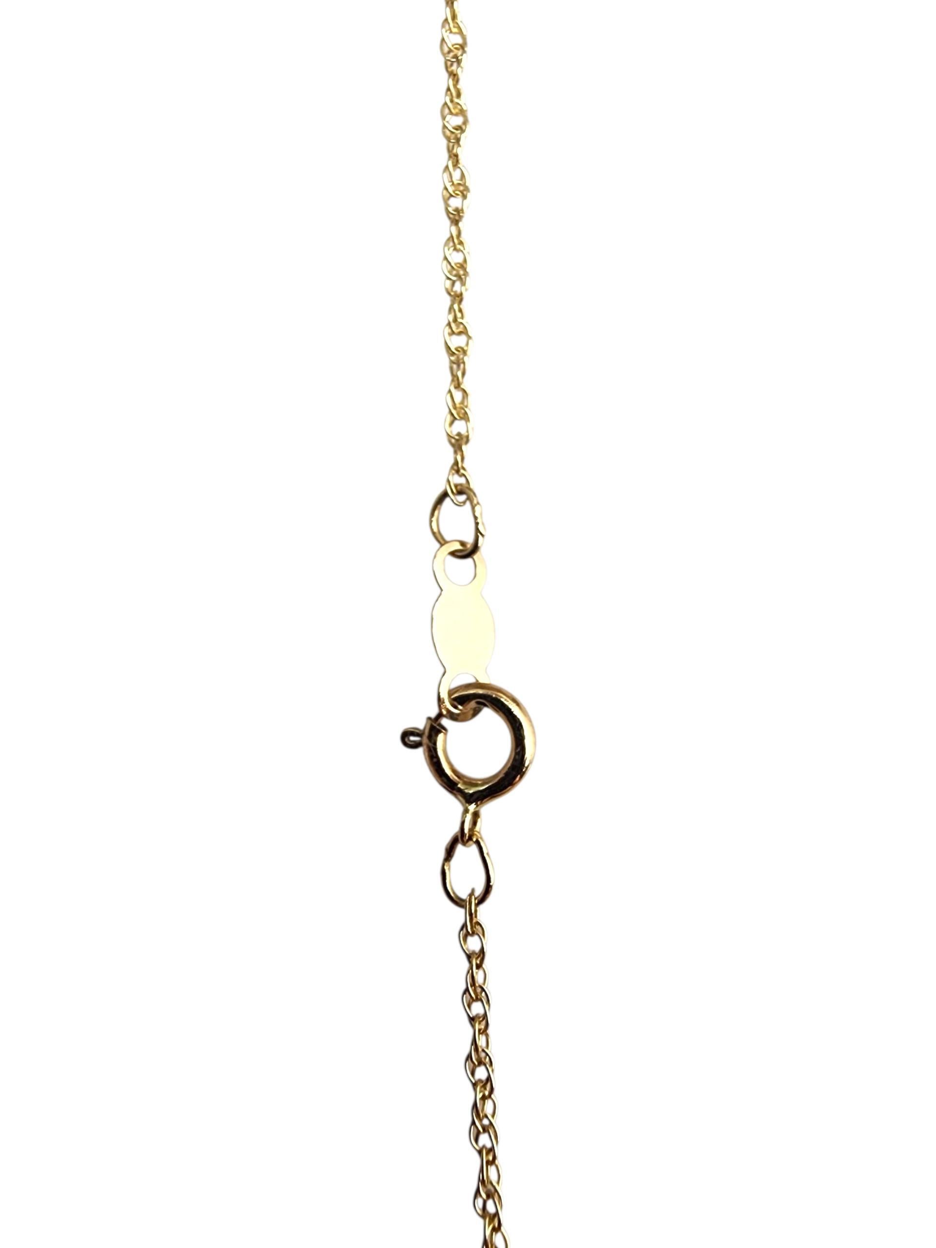 Van Dell 14K Gelbgold Perlenkette mit Anhänger #22844 im Angebot 8