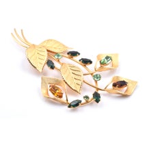 Van Dell Rhinestone Pin 1/20 12 Karat Gold Filled