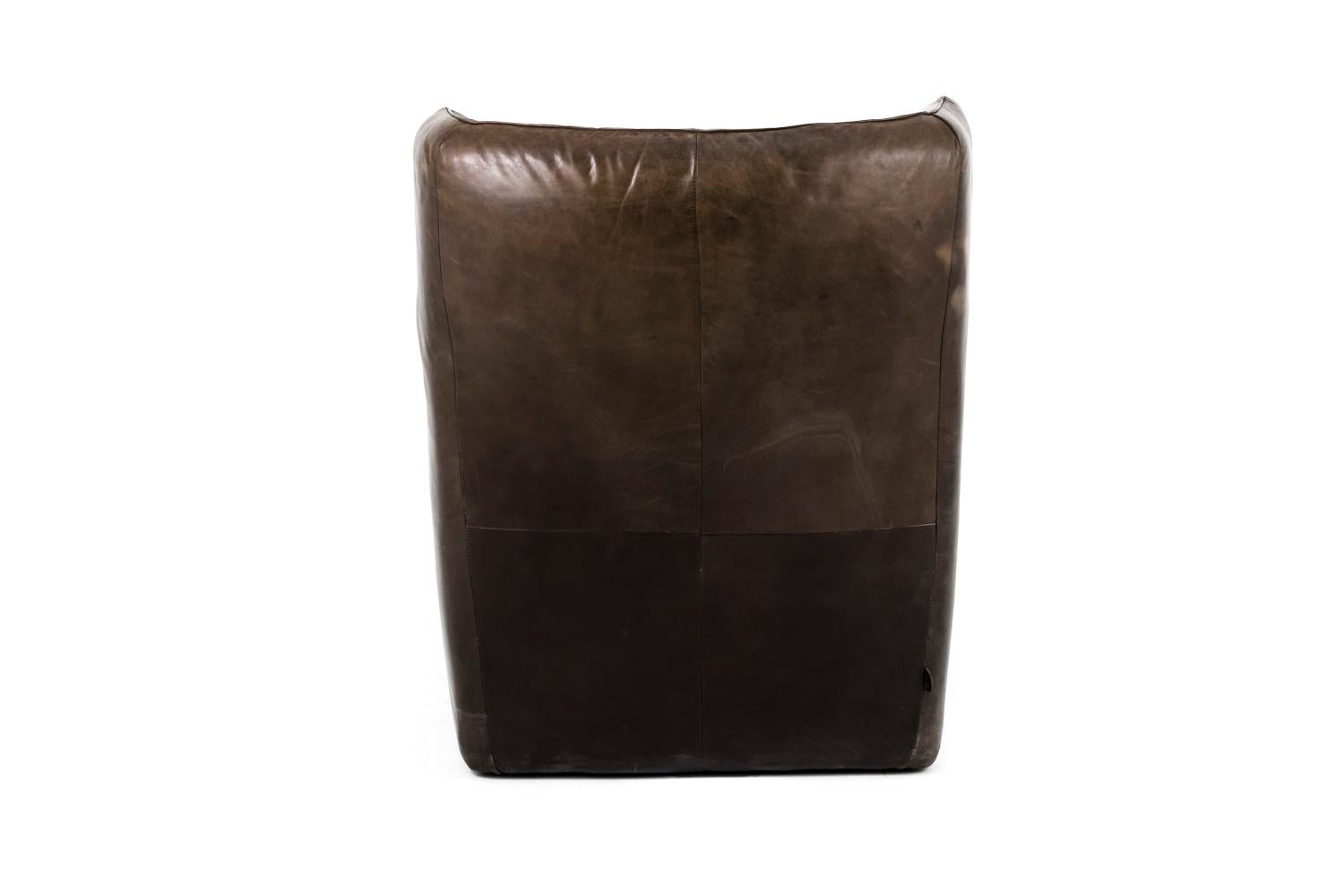 Late 20th Century Van Den Berg for Montis, Pair of Armchairs in Brown Leather, `after 1974