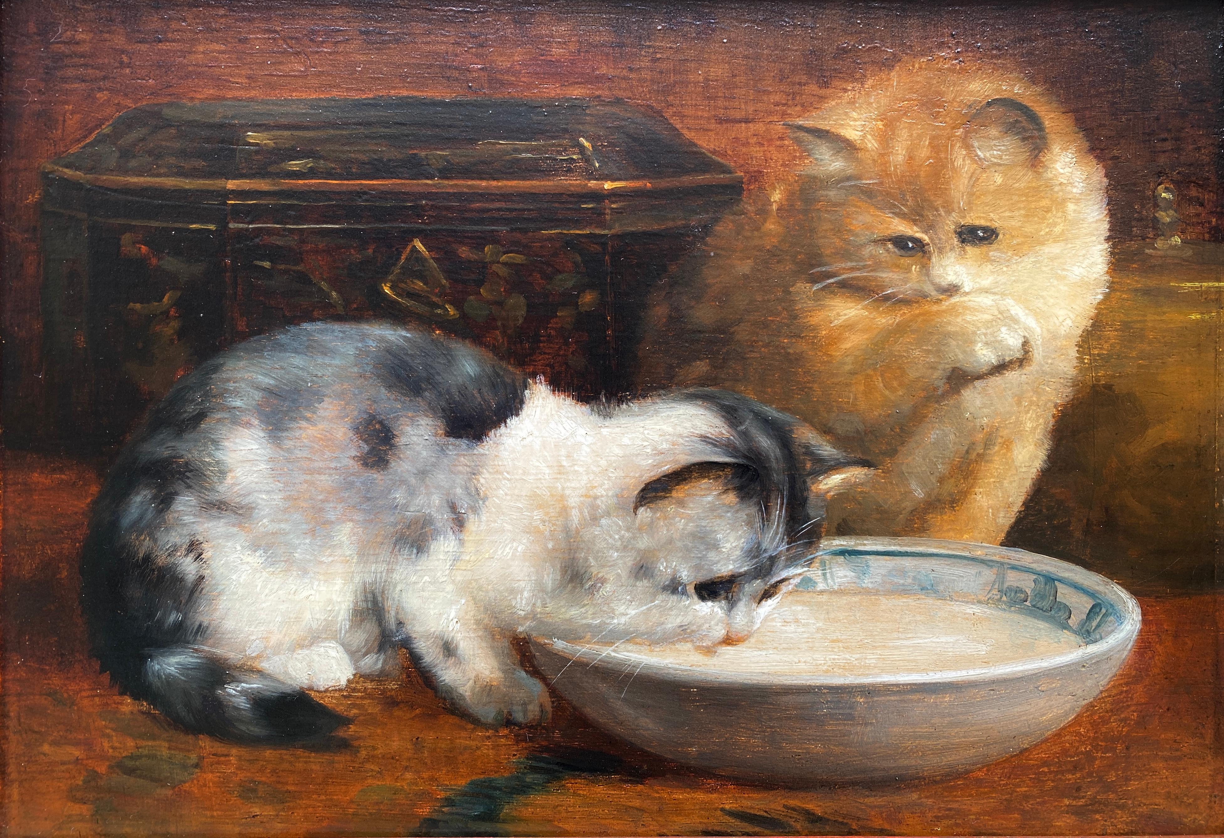 Eine Mahlzeit, Charles Van Den Eycken, Brüssel 1859 - 1923, belgischer Maler – Painting von Van Den Eycken Charles