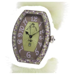 Van Der Bauwede Genève „Spider“ Armbanduhr – mit Diamanten und mehrfarbigen Saphiren besetzt