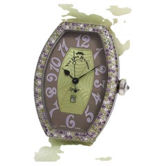 Van Der Bauwede Genève „Spider“ Armbanduhr – mit Diamanten und mehrfarbigen Saphiren besetzt