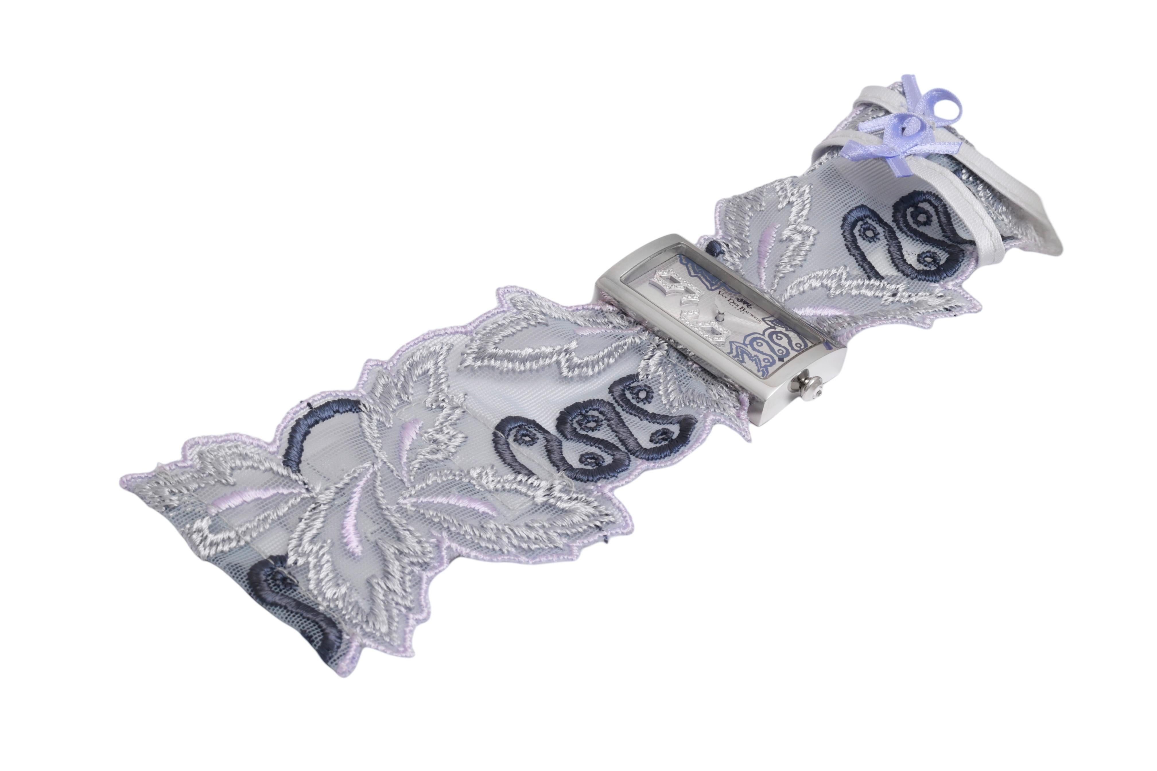 Van Der Bauwede Lace Sixty Nine Wrist Watch, Diamonds  Brand New Box and Papers For Sale 2