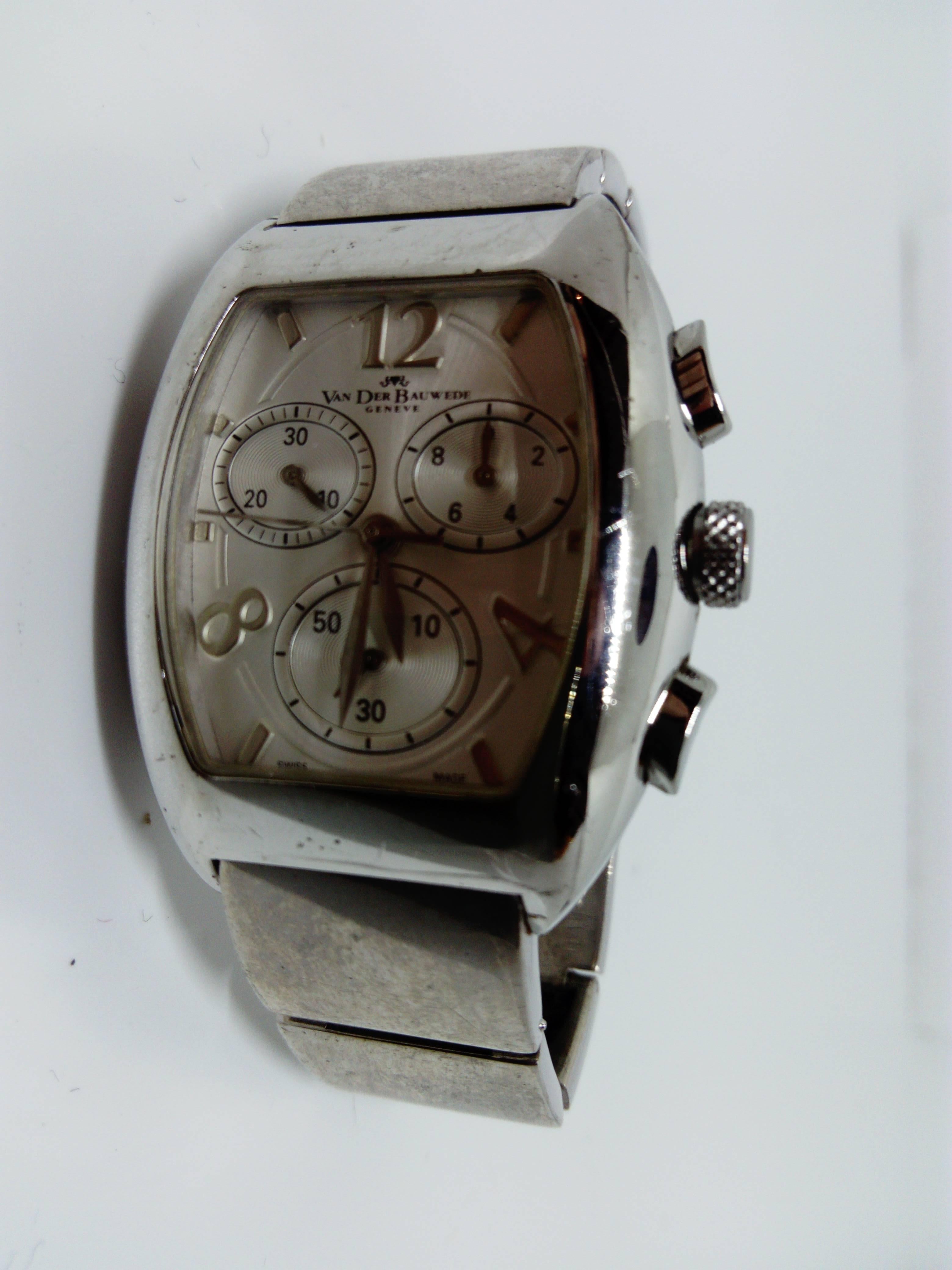 Van der Bauwede Magnum Commander XS Wristwatch In Excellent Condition For Sale In Saint Ouen, FR
