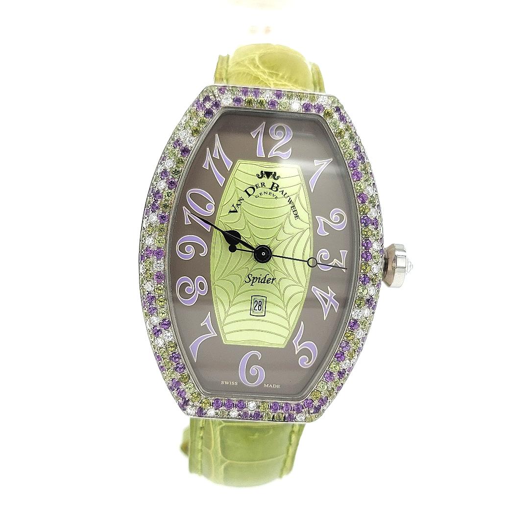Araña Van Der Bauwede Tutti Frutti con Diamantes y Piedras Semipreciosas Naturales en Nuevo estado para la venta en Antwerp, BE