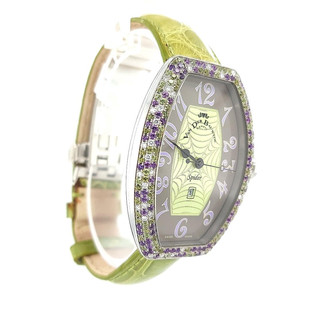 Femenino o masculino Araña Van Der Bauwede Tutti Frutti con Diamantes y Piedras Semipreciosas Naturales en venta