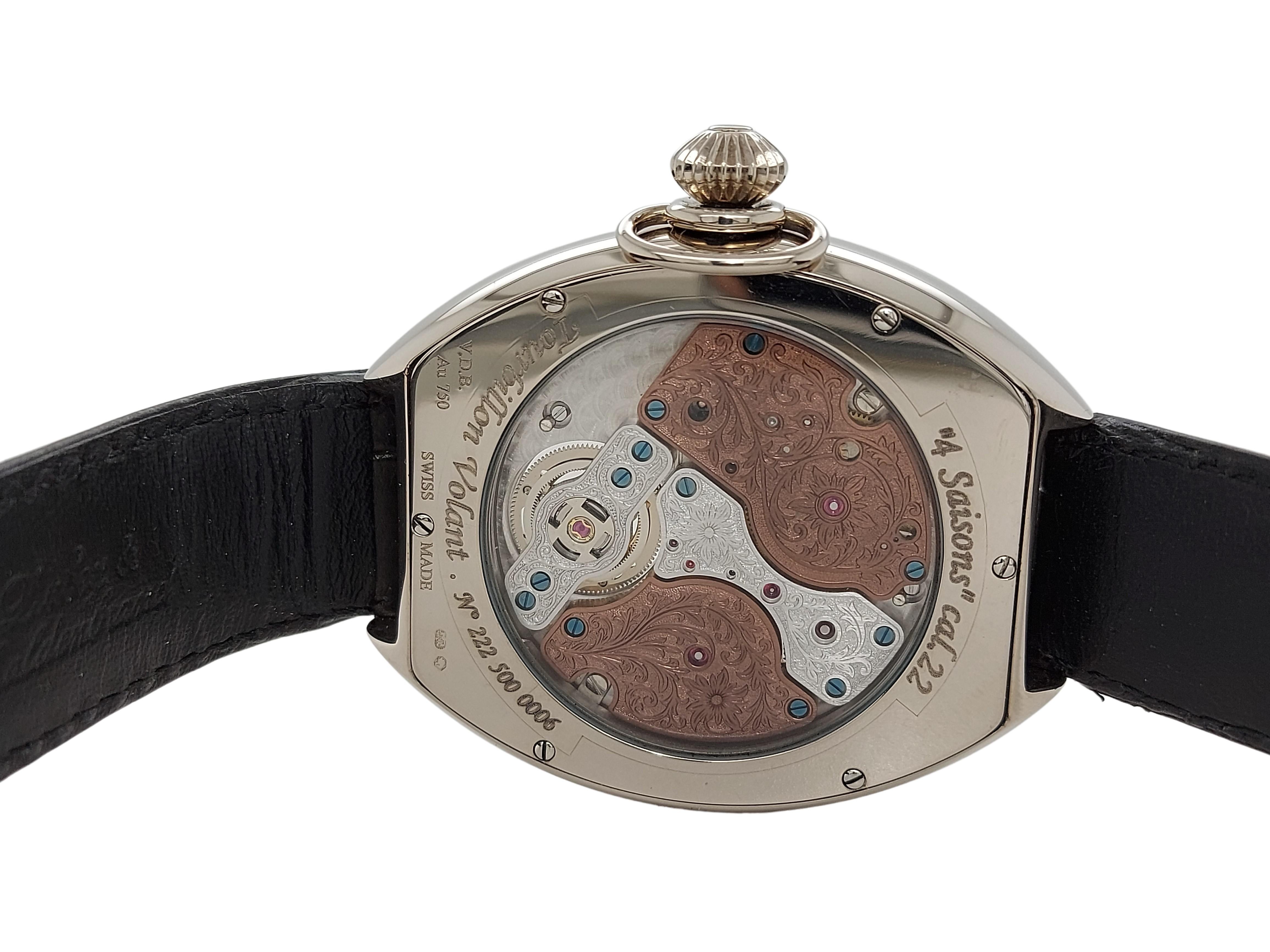 Van Der Bauwede Tourbillon édition limitée 10 pièces World Wide, 4 saisons en vente 8