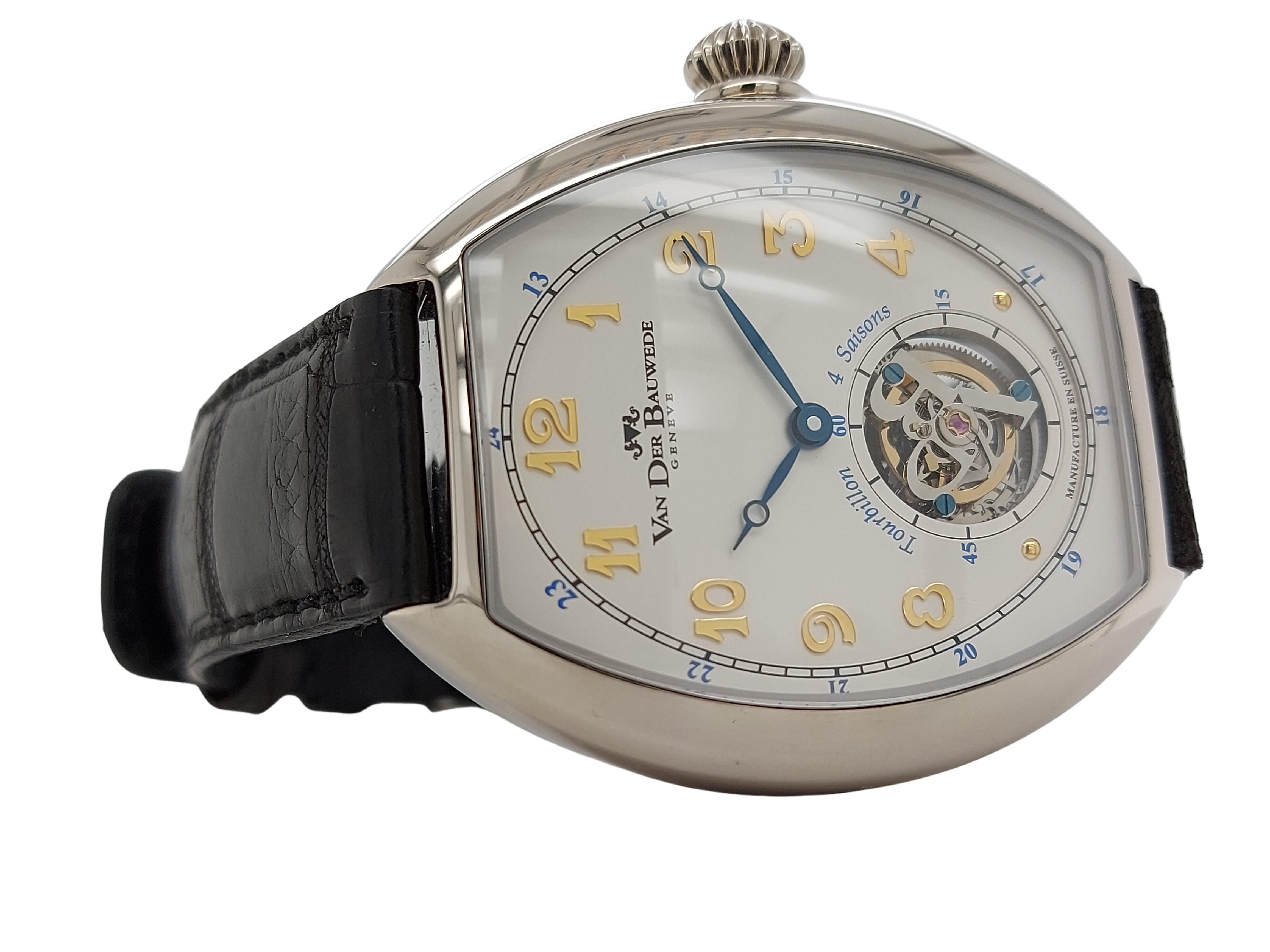 Artisan Van Der Bauwede Tourbillon édition limitée 10 pièces World Wide, 4 saisons en vente