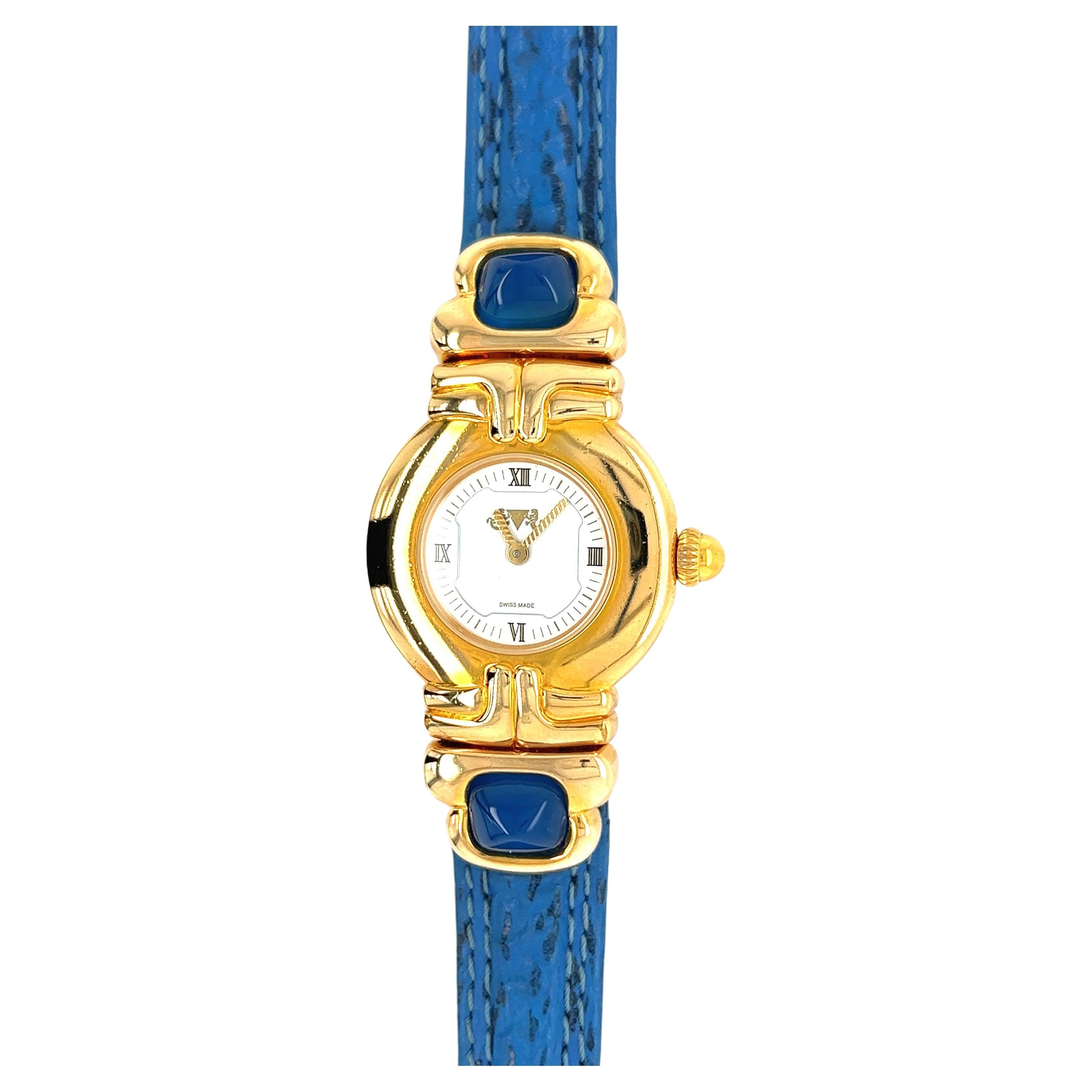Van Der Bauwede Women's Watch, Swiss Made, Gold Plated Case For Sale