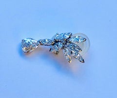Van der Veken Marquise and Pear-Cut Diamond Earrings