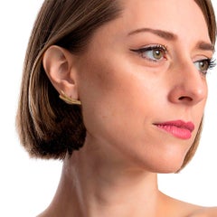 Van Gogh Van Gogh Almond Ohr Manschette Gold Ohrringe '18k Gold'