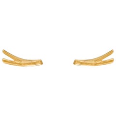 Van Gogh Almond Ear Cuff Gold Earrings '18k Gold'