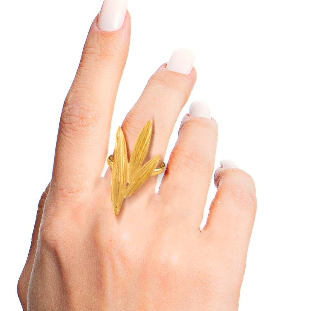 Van Gogh Gladioli Gold Ring '18k Gold' In New Condition For Sale In asa norte, BR