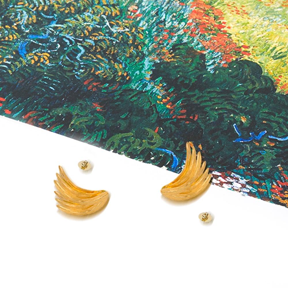 Van Gogh Grünfeld-Ohrringe aus Gold '18k Gold' für Damen oder Herren im Angebot