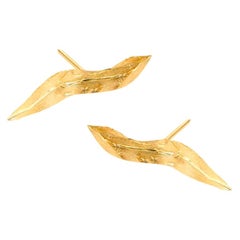 Van Gogh Irises Ear Cuff Gold Earrings '18k Gold'