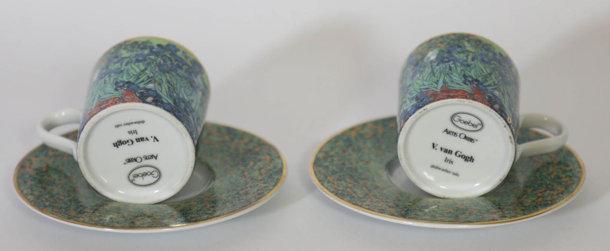 Juego de café espresso de porcelana Iris de Van Gogh en Bueno estado para la venta en North Hollywood, CA