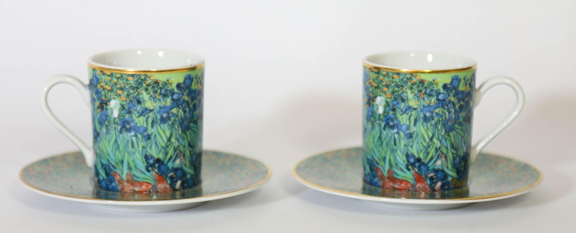 Juego de café espresso de porcelana Iris de Van Gogh Porcelana en venta